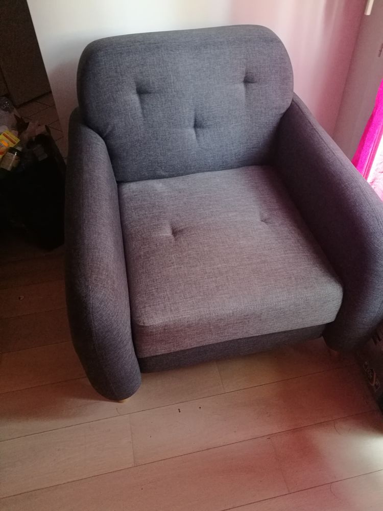 fauteuil gris tr�s bon �tat 90 Deuil-la-Barre (95)