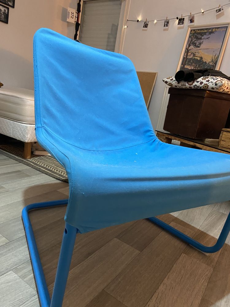 Fauteuil IKEA bleu 30 Rennes (35)