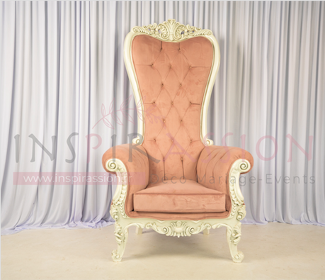 Fauteuil mod�le  Majestic  Rose & blanc 545 Pantin (93)