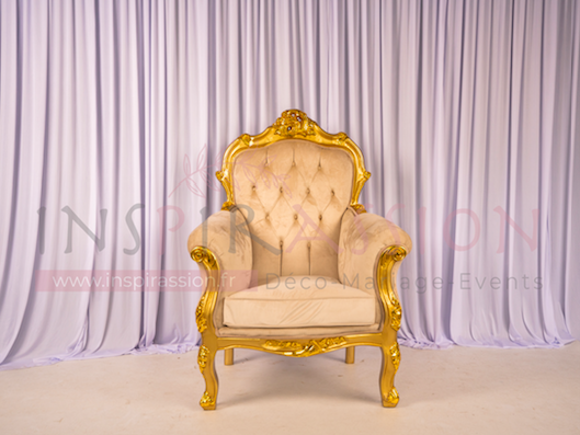 Fauteuil mod�le  Sabri  champagne 299 Pantin (93)