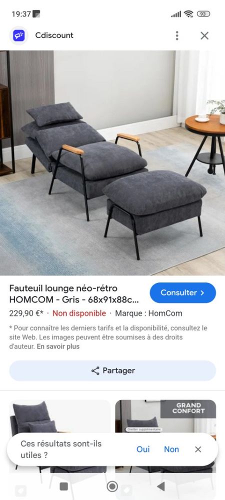 Fauteuil neuf style vintage 130 Orl�ans (45)
