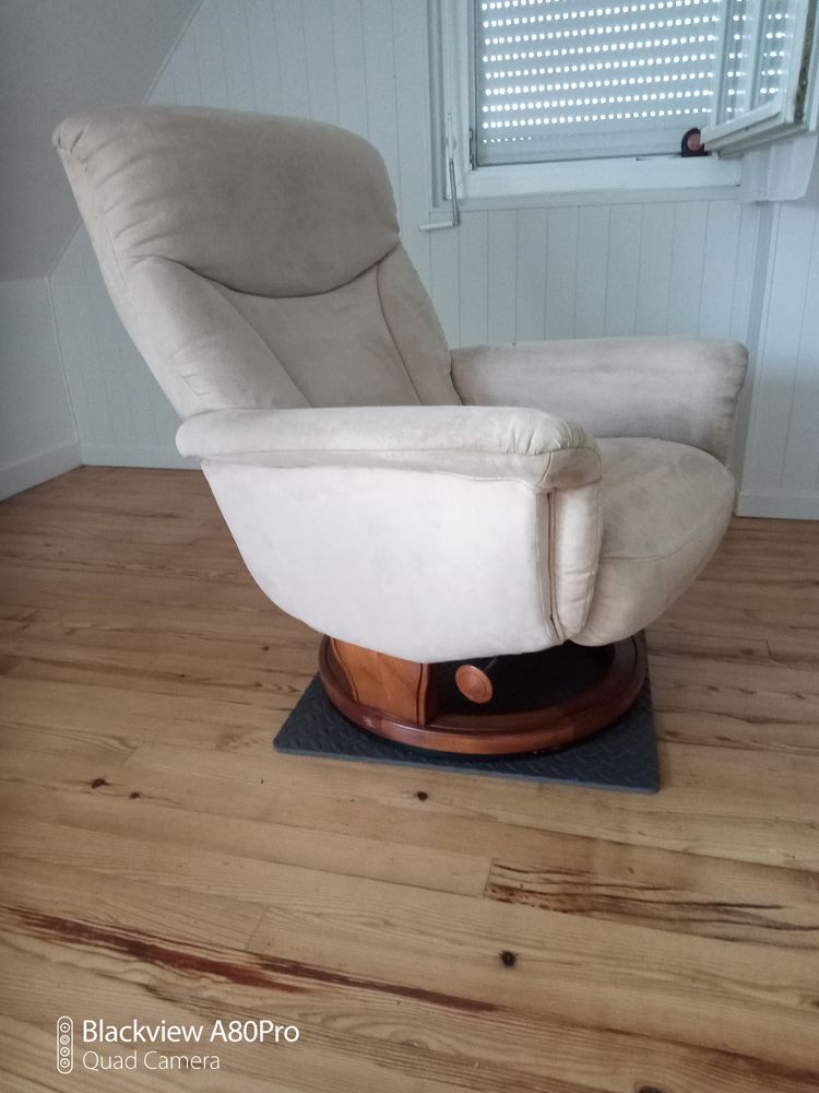fauteuil pivotant beige 120 Lannion (22)