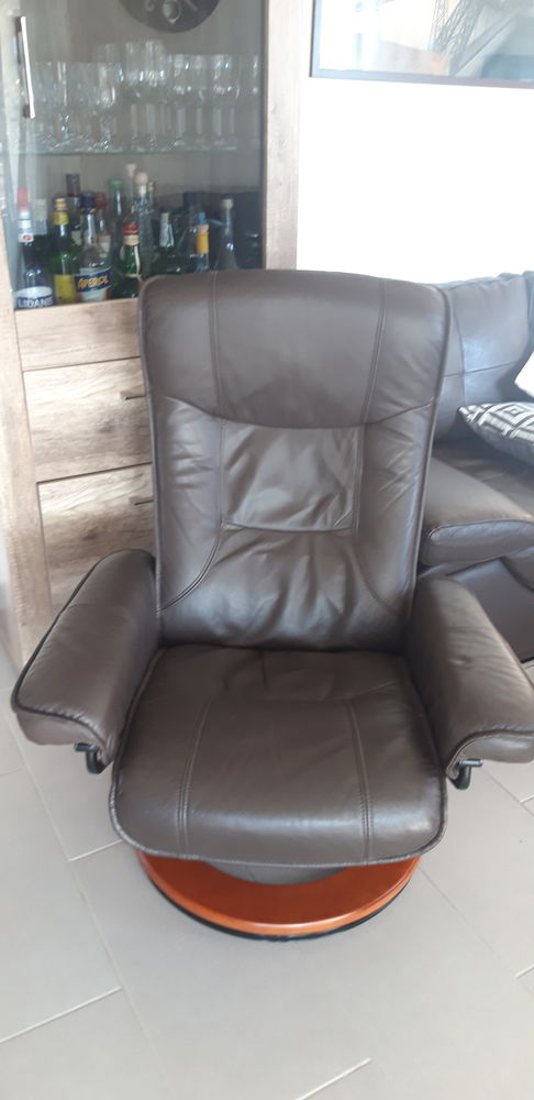 fauteuil relax cuir marron 200 K�tzingue (68)