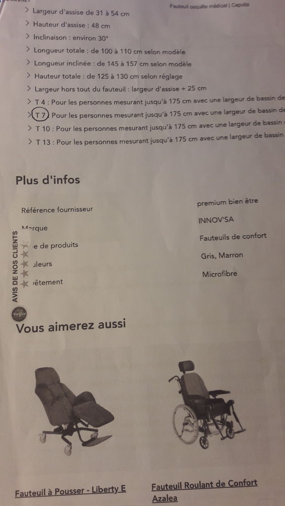 fauteuil relax pour personne a mobilit� r�duite 180 Givet (08)