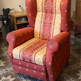 Fauteuil relax tissu orange 40 Les Aveni�res (38)