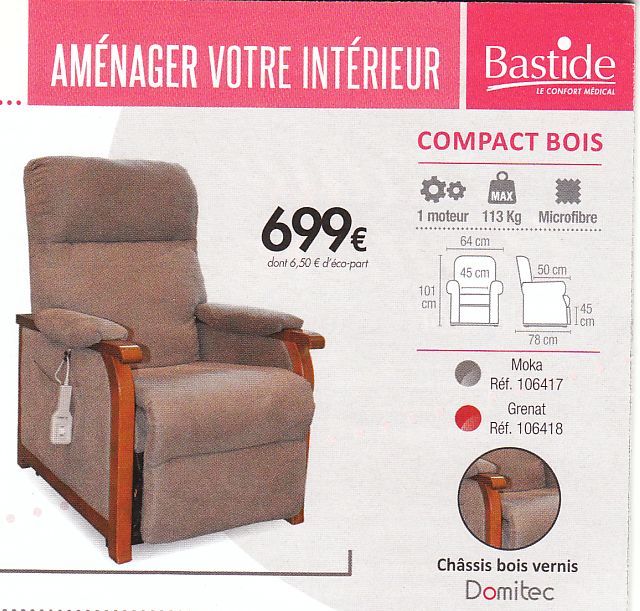 Fauteuil releveur DOMITEC 150 Marzy (58)