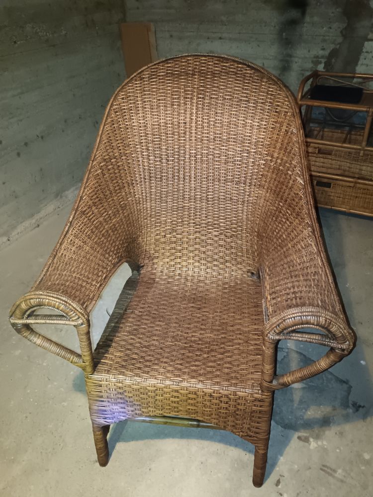 Fauteuil en rotin tress� main 60 Pau (64)