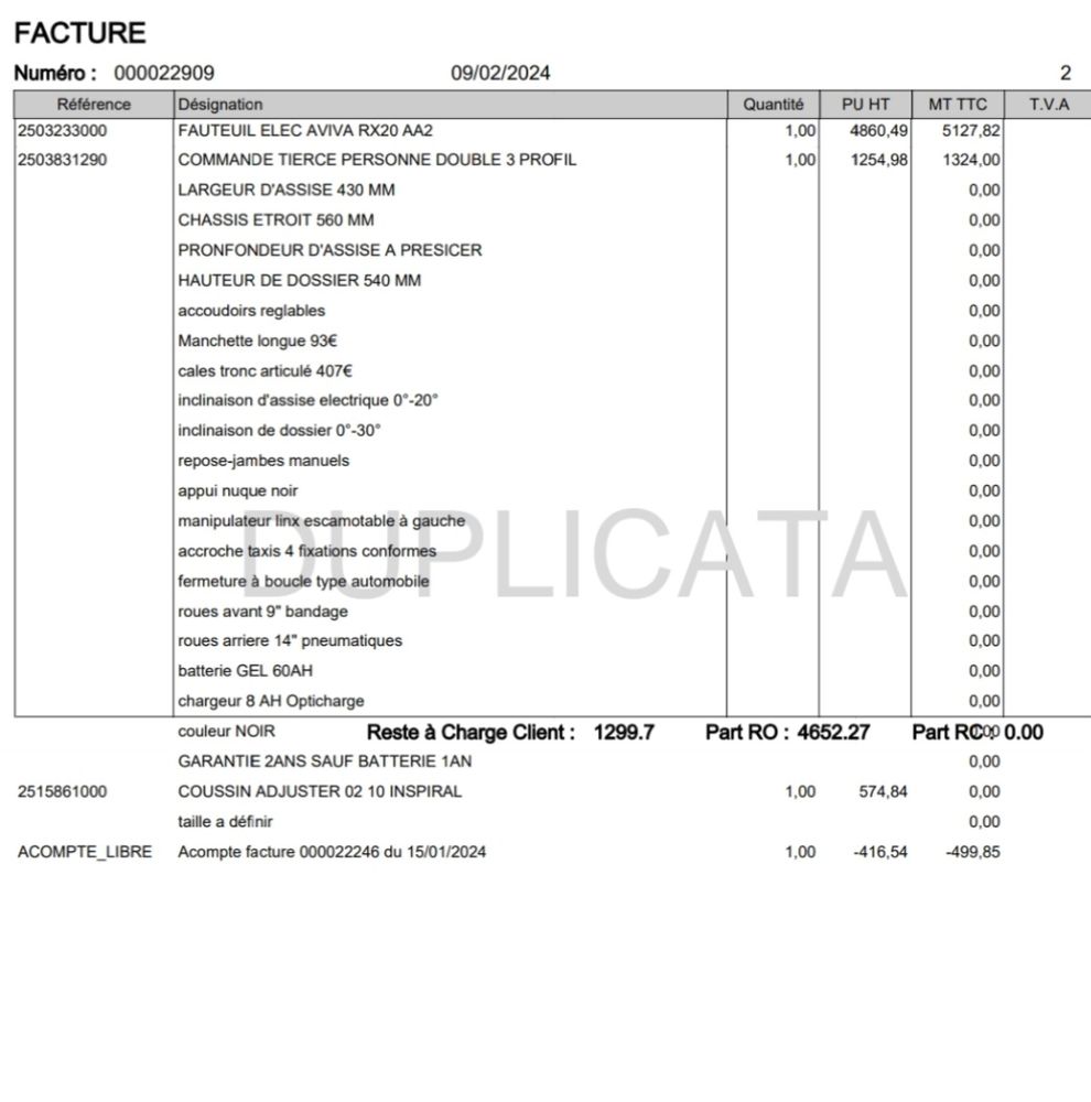 Fauteuil Roulant �lectrique AVIVA RX20AA   900 euros 900 Orsay (91)