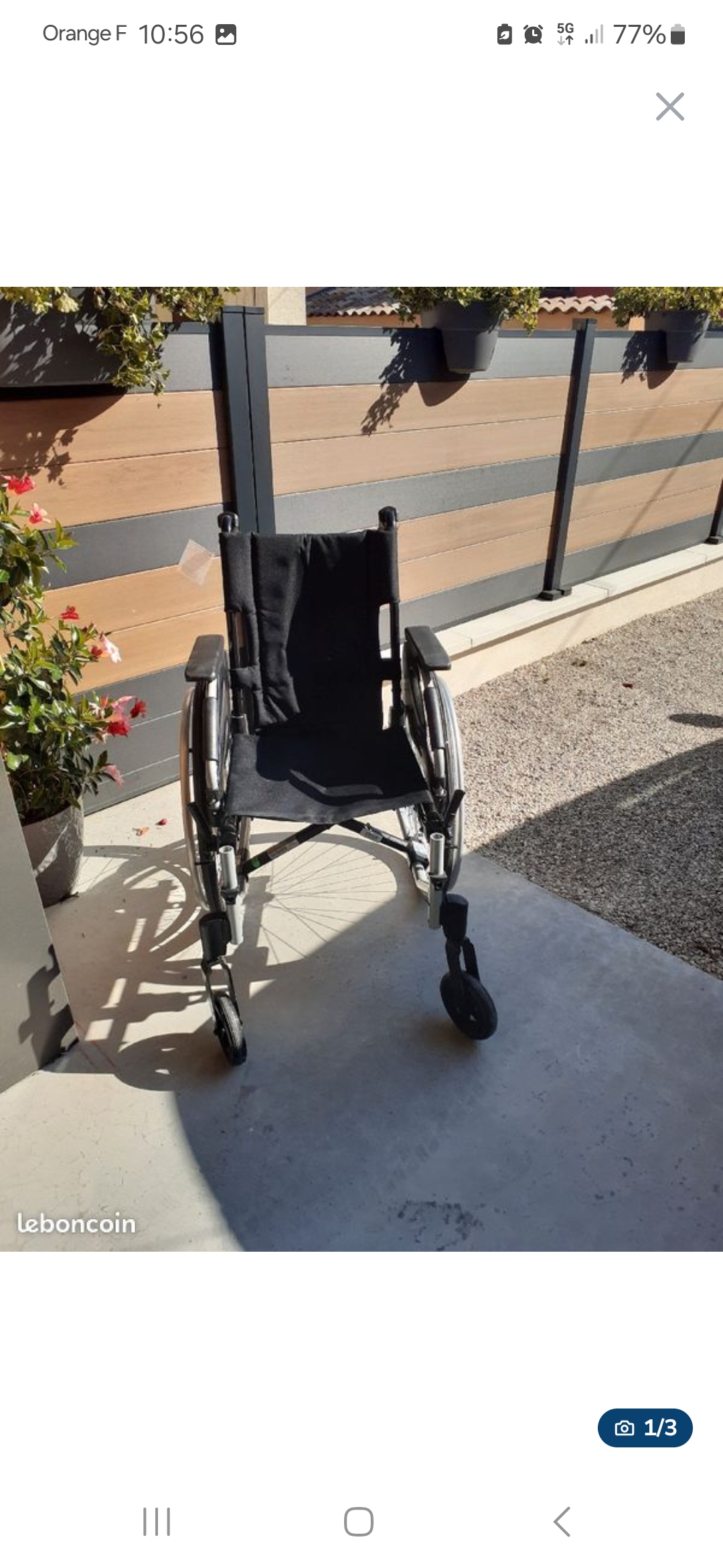 Fauteuil roulant Invacare 160 Quincieux (69)