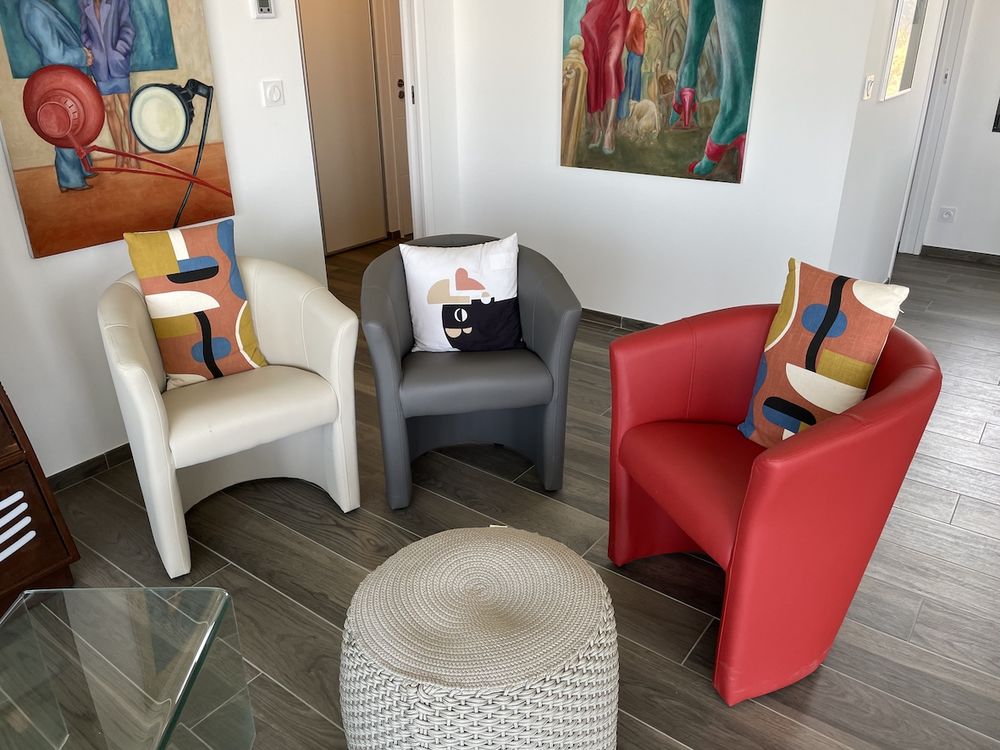  6 Fauteuil de salon bureau salle d'attente en similicuir 49 Treilles (11)