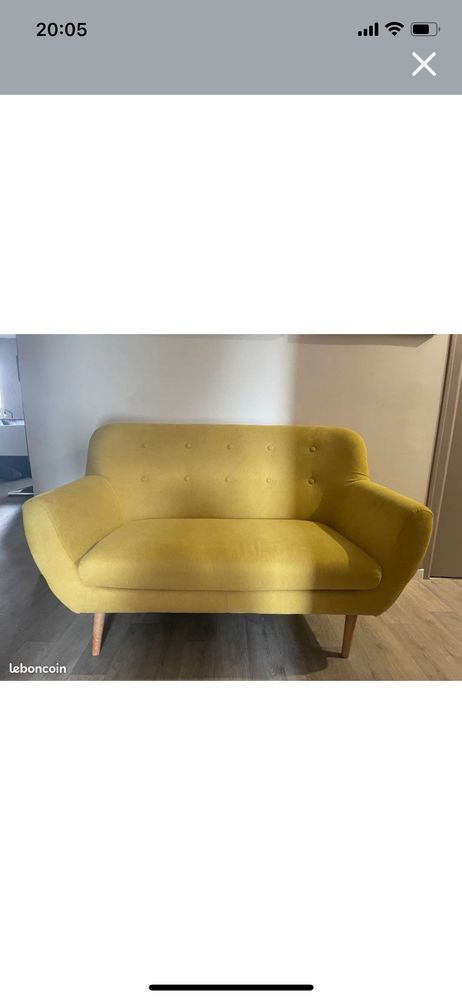 Fauteuil Scandinave 2 places. 250 Le Mans (72)