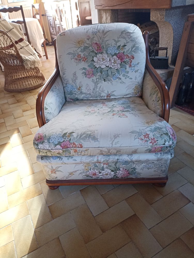 Fauteuil tissus armature bois 40 Le Relecq-Kerhuon (29)