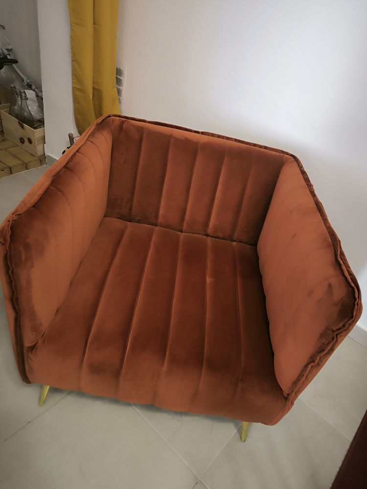 Fauteuil Velour Terracotta 170 Le Cr�s (34)