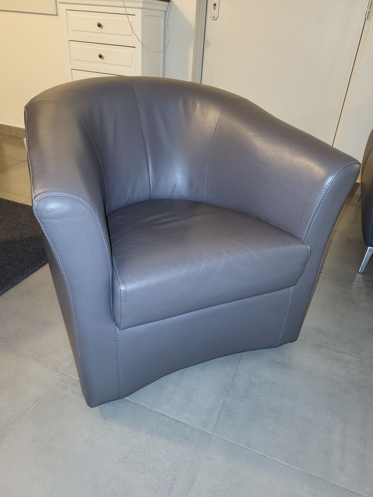 Fauteuil YOYO Gautier Cuir Gris 100 Saint-Maur-des-Foss�s (94)