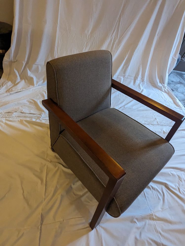 3 FAUTEUILS AM PM  BEIGE SABLE - ETAT NEUF - ACCOUDOIRS BOIS 650 Lyon 6 (69)