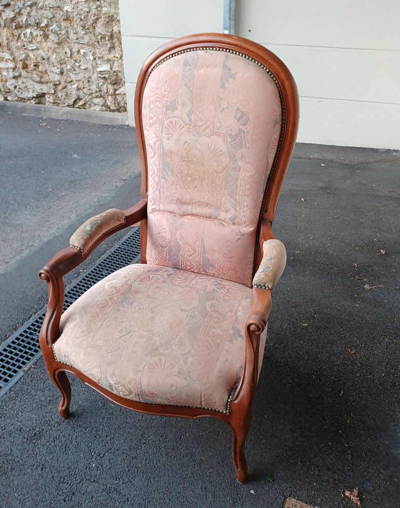 4 fauteuils bergères Louis XV en merisiers massifs 750 Dammarie-les-Lys (77)