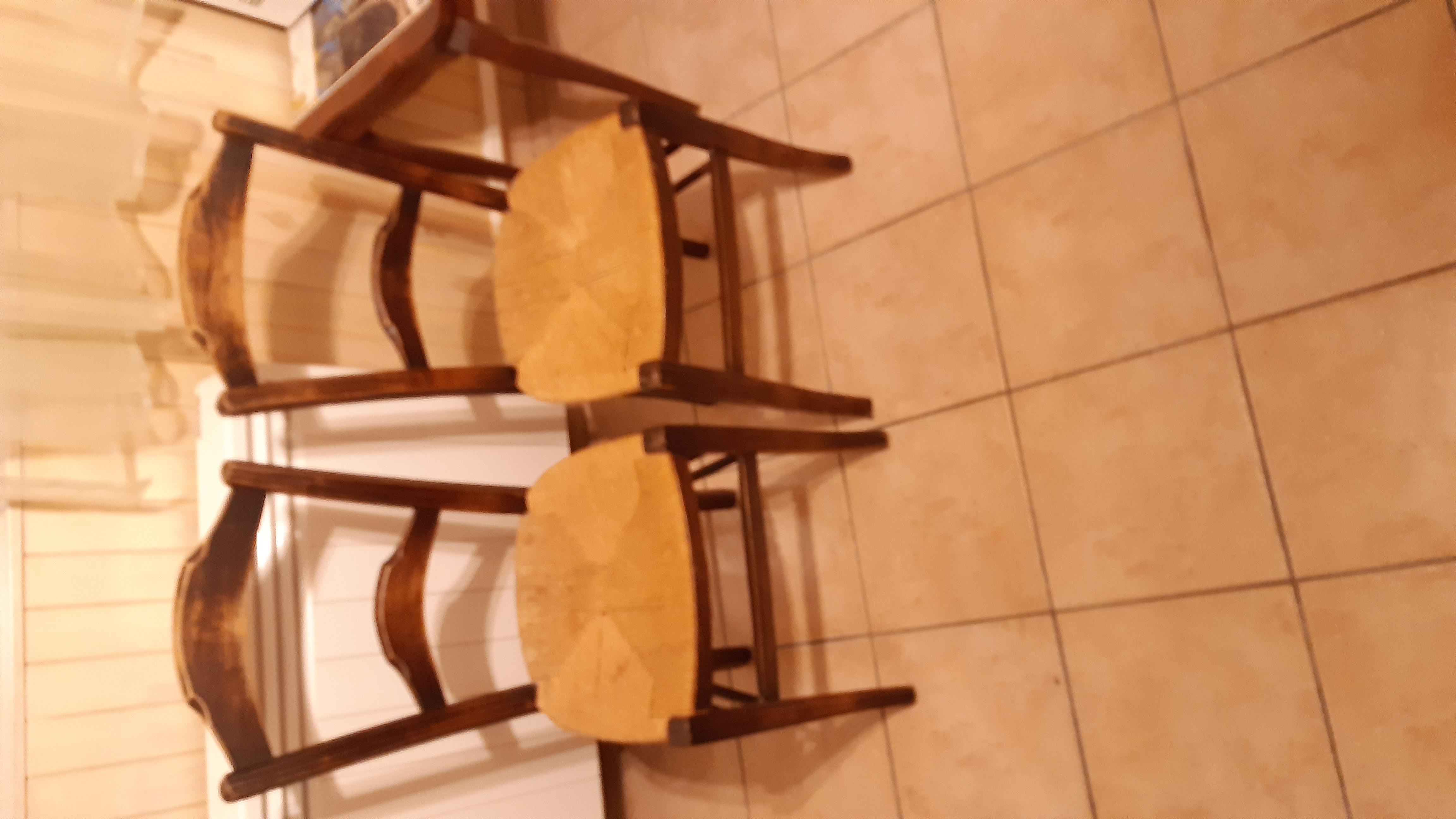 2 fauteuils et 4 chaises de cuisine pail
lées  80 Brive-la-Gaillarde (19)