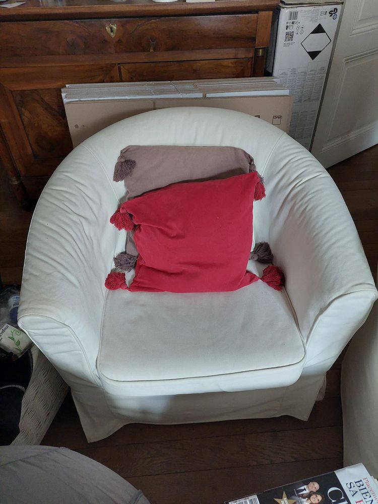 Lot de 2 fauteuils CLUB blancs 80 Grenoble (38)
