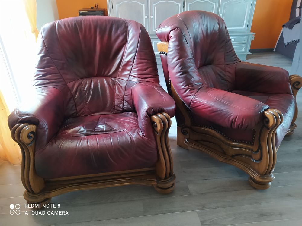 Achetez 2 Fauteuils Cuir Quasi Neuf Annonce Vente A La Bourdiniere Saint Loup 28 Wb167099618