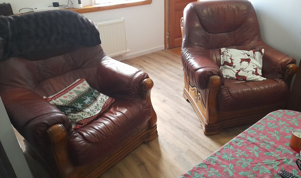 2 fauteuils en cuir pour 50 euros 50 Fresnoy-Folny (76)