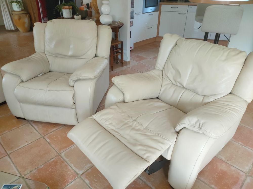 2 fauteuils cuir 100 Longeville-sur-Mer (85)