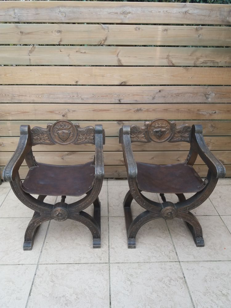 2 fauteuils dagobert assise en cuir 0 Di�val (62)