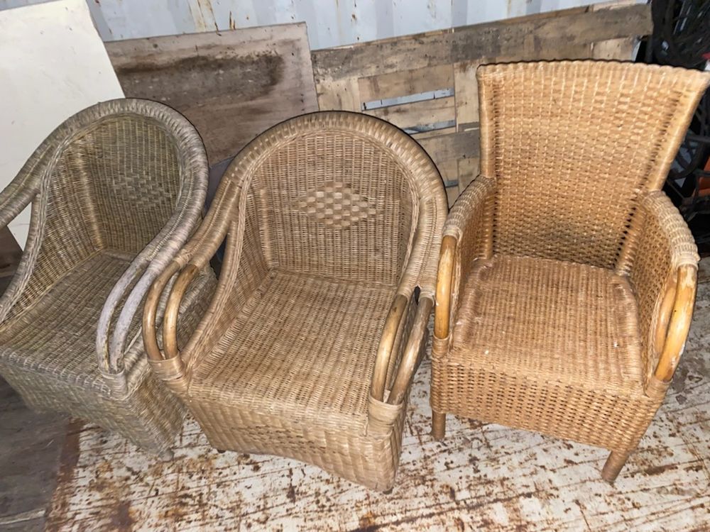 Fauteuils en osiers (x3) 100 De�l�mont (59)