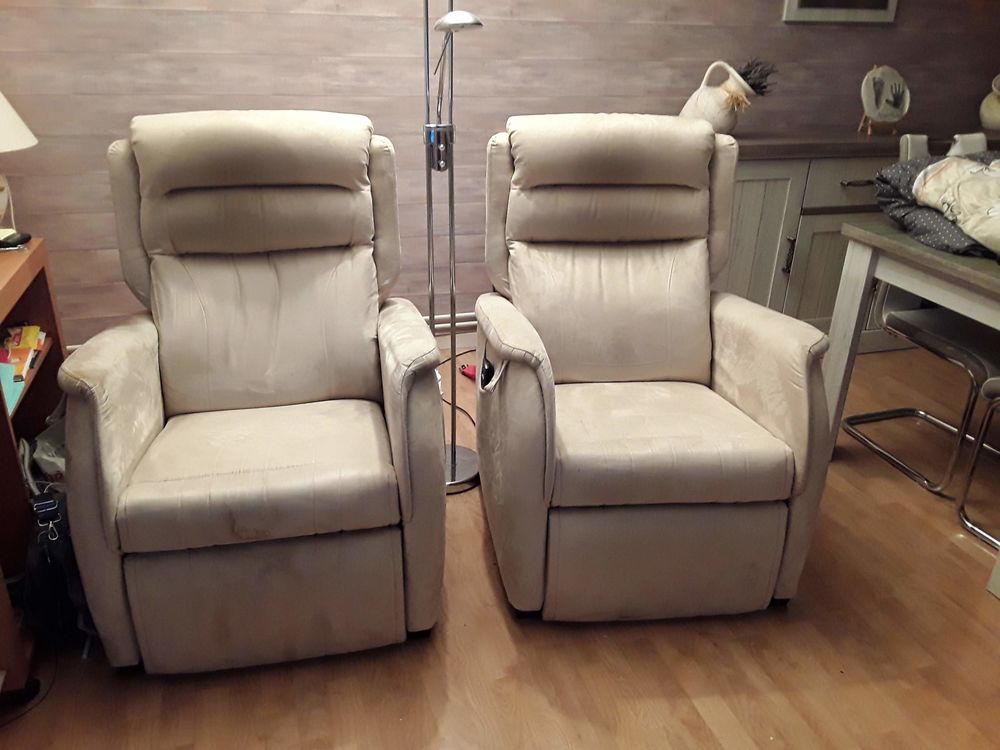 Lot 2 fauteuils relax �lectriques,  qualit� sup�rieure . 490 Arques (62)