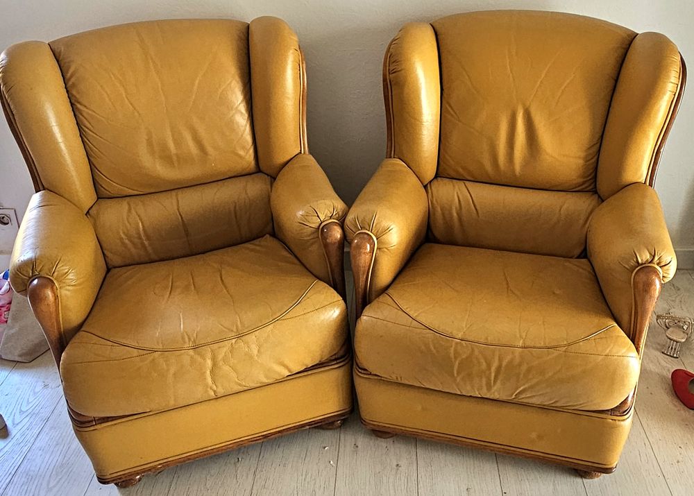 2 fauteuils de salon tout cuir 60 Le Cap D Agde (34)