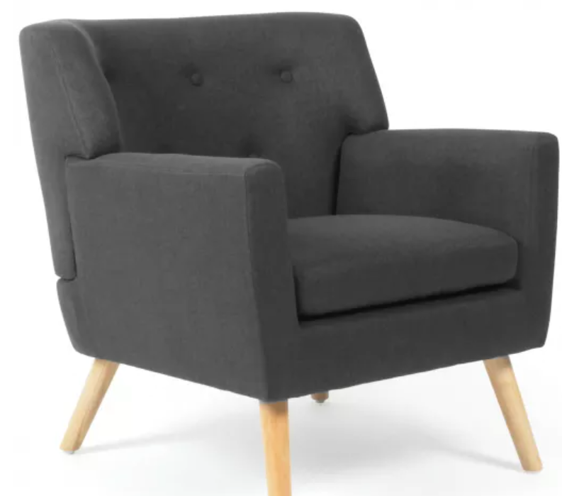 2 Fauteuils scandinaves en tissu gris anthracite tout neuf 0 Tarbes (65)