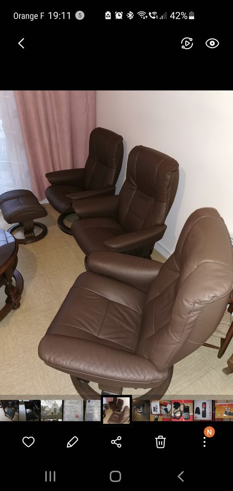 3 fauteuils stressless avec 1 repose pied 3500 Bondoufle (91)
