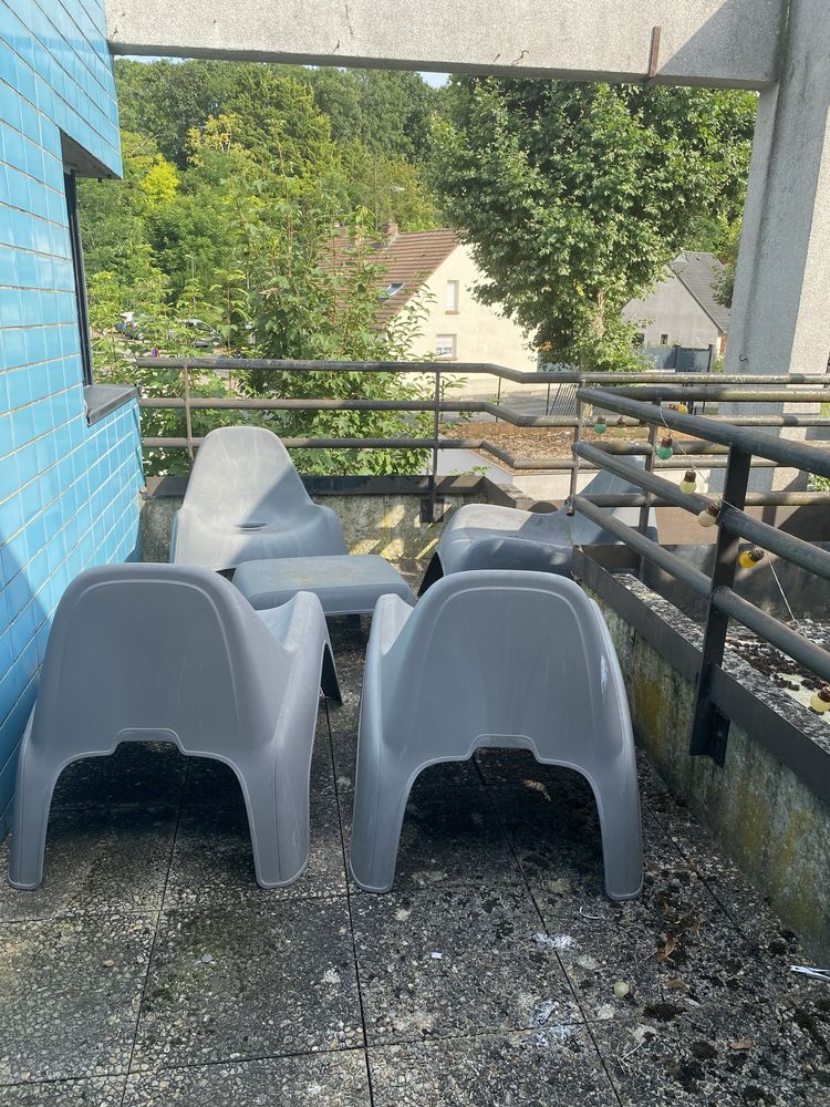 4 fauteuils + 1 table basse de terrasse 150 Reims (51)