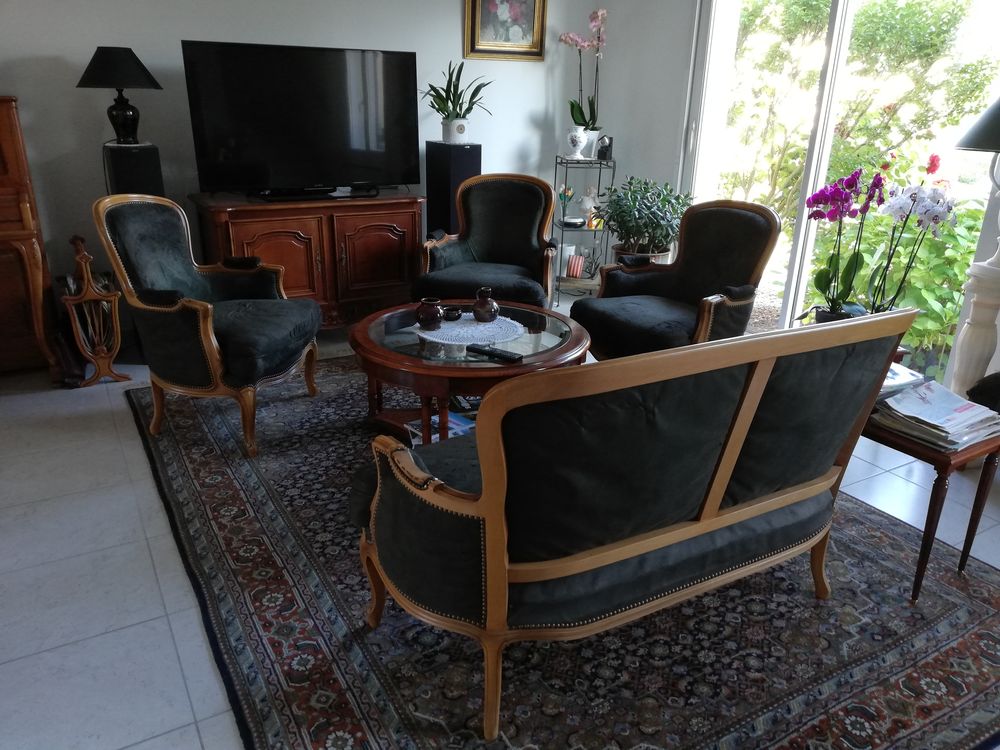 FAUTEUILS TYPE REGENCE + BANQUETTE 2 PLACES 0 Chauv� (44)