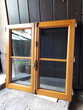 Fenêtre bois/ chêne et alu.  150 Viomnil (88)