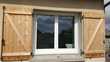 Fenêtre PVC 2 vantaux + volets en sapin 85 Quiers-sur-Bzonde (45)