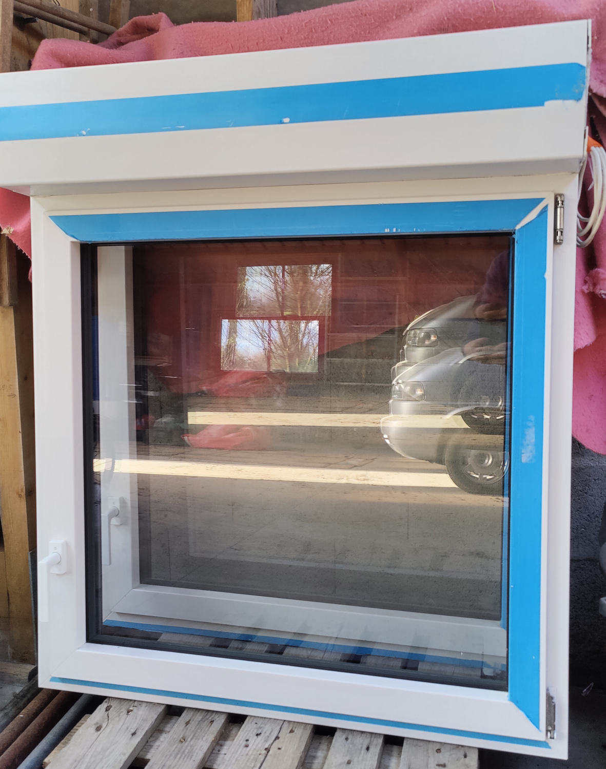 3 Fen�tres PVC blanc / Alu Gris 7016 + volet elect. Somfy 240 Brest (29)