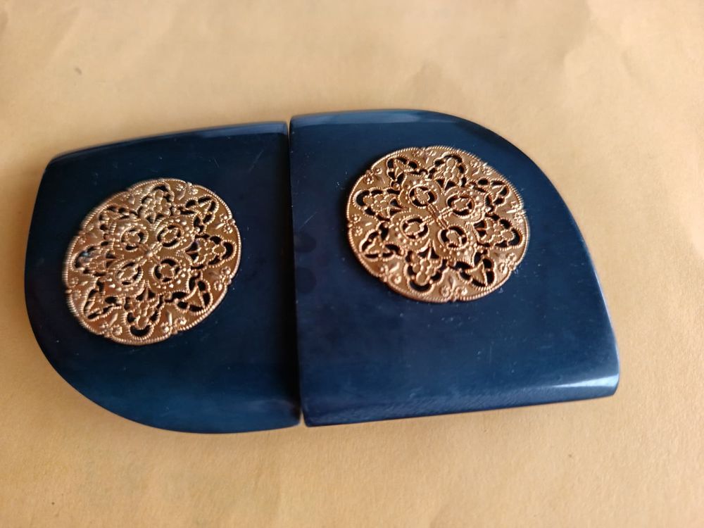 Fermoir de Prestige XXL  Motif Dor� en Relief  5 cm  -  N�5 32 Thonon-les-Bains (74)