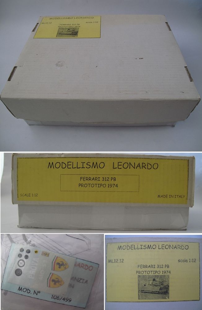 Ferrari 312PB Prototypo 74 kit r�sine 1/12 RARE 455 Saint-Amand-les-Eaux (59)