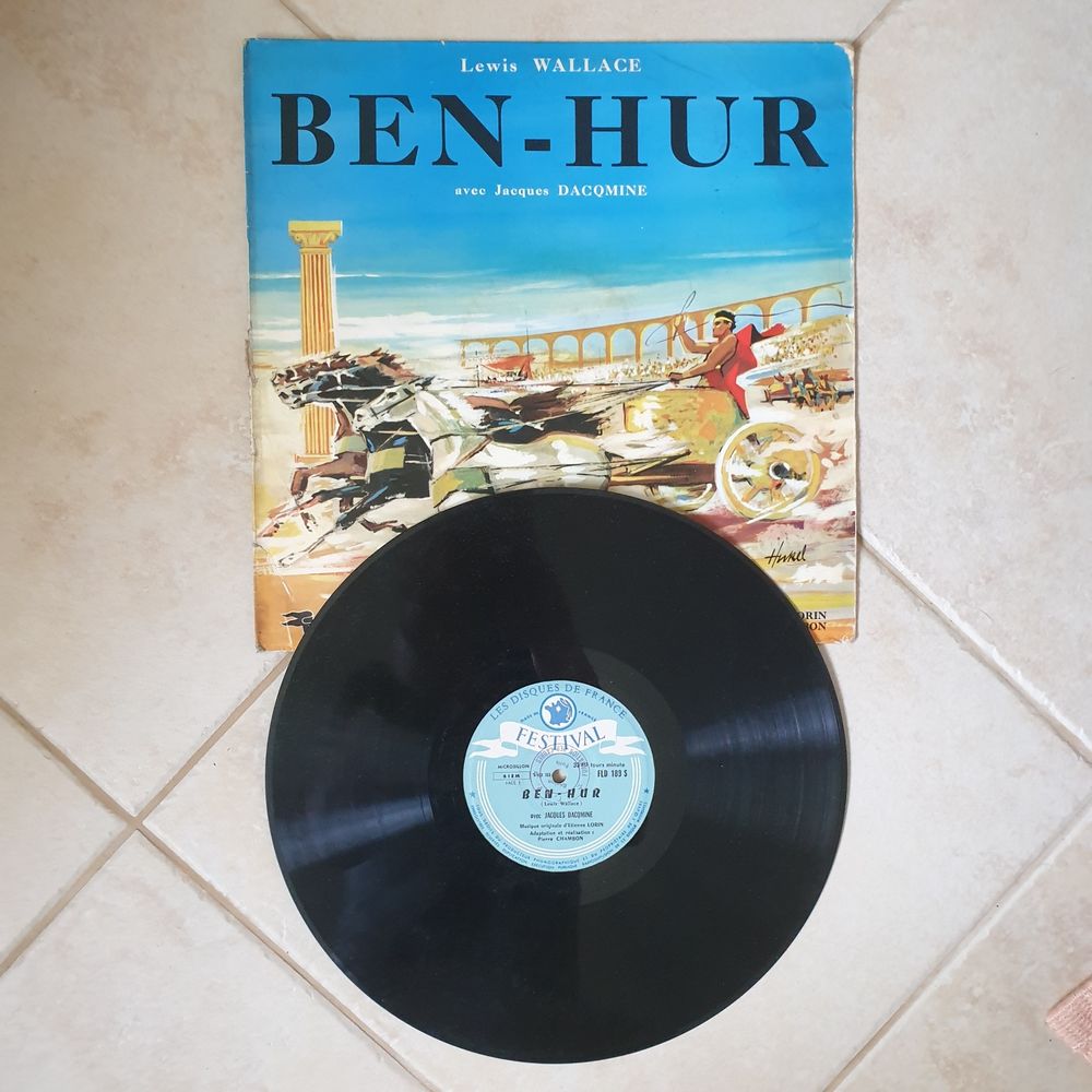 Ben-Hur Festival ?FLD 189 S  avec J. Dacqmine Vinyle 33T 14 Antony (92)
