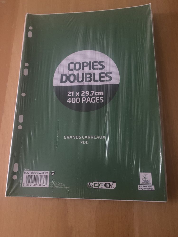 Lot de feuilles doubles 0 Marly-le-Roi (78)