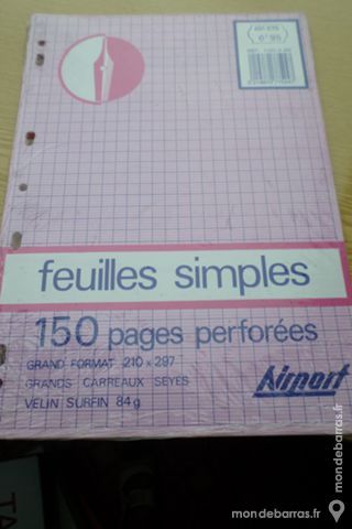 150 Feuilles mobile grands carreaux - 2 Vend�me (41)