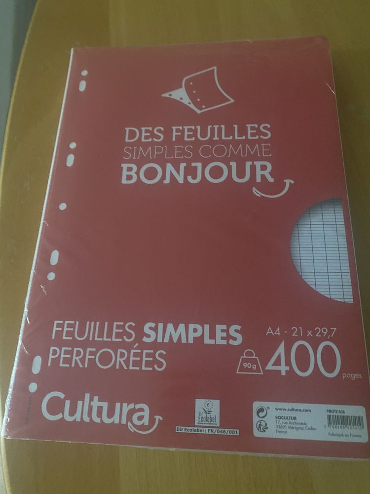 Lot de feuilles simples 0 Marly-le-Roi (78)