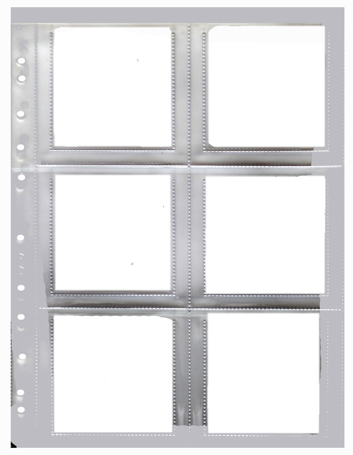 Feuillets transparents pour classements de diapositives 6x6. 20 Alfortville (94)