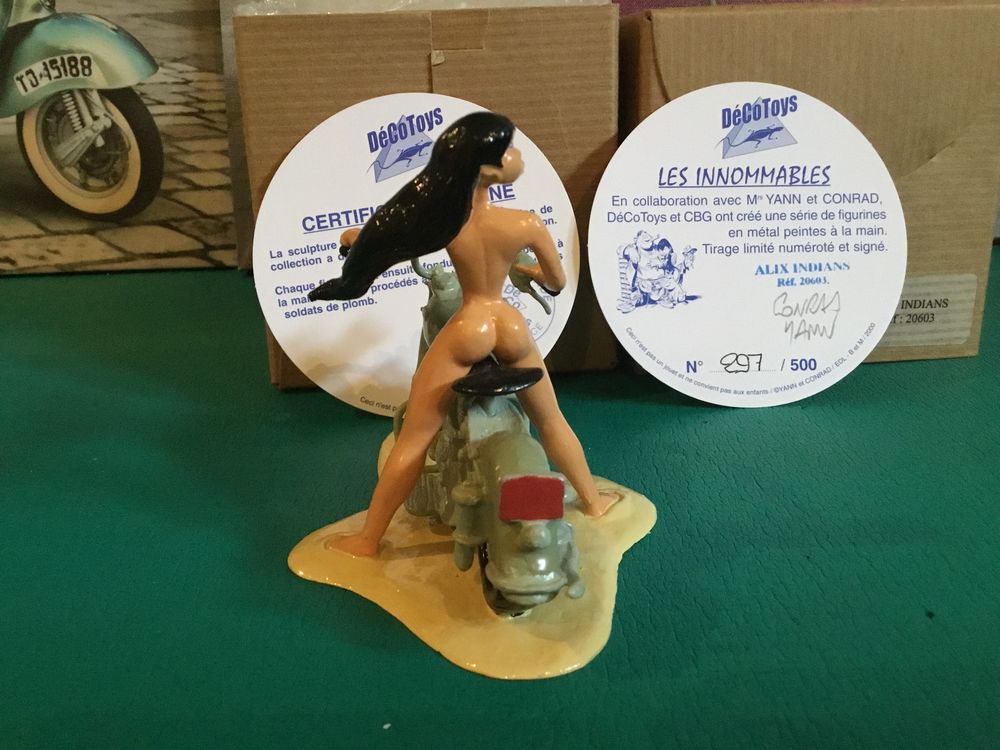 Figurine Plomb Decotoys Alix moto INDIANS 100 Rambouillet (78)