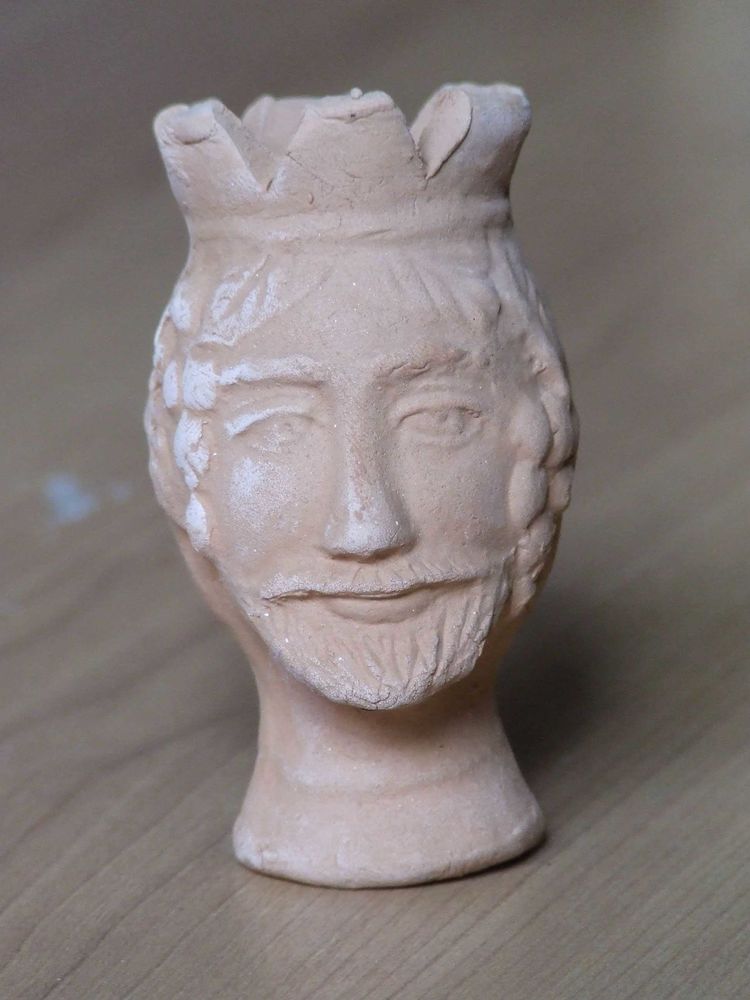 Figurine poterie, tête de Maure, Sicile, Italie 1 Bagnolet (93)