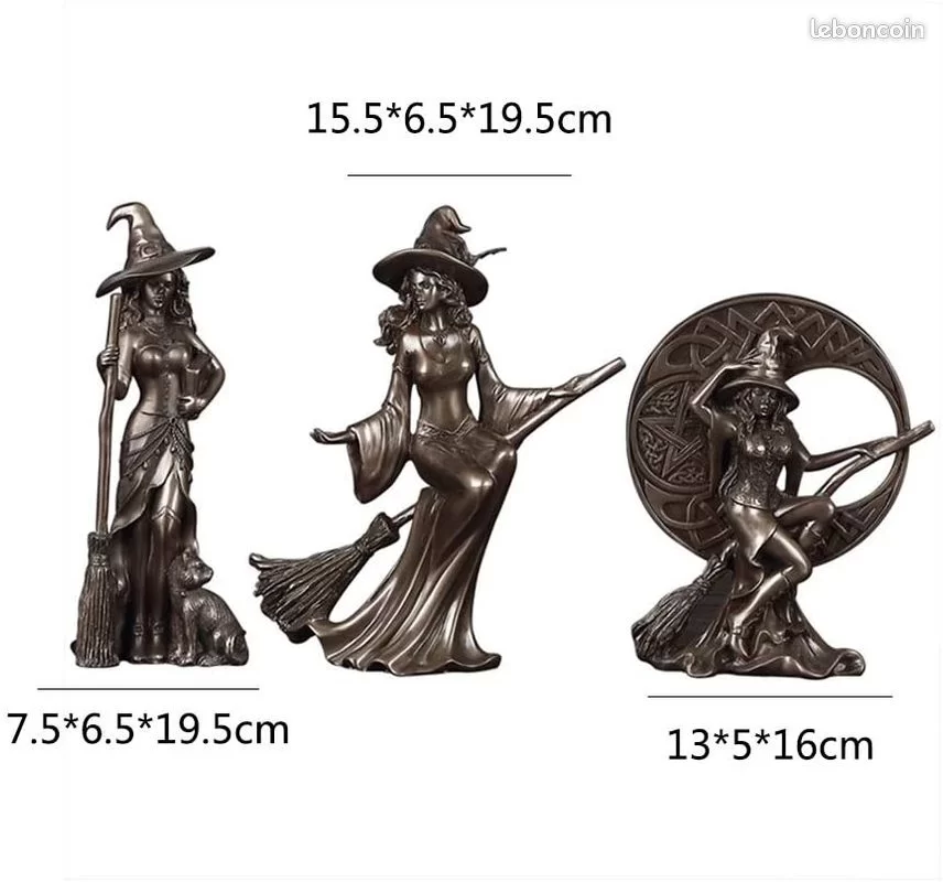 Figurine R�sine Statue 3 Sorci�res 45 Villemomble (93)