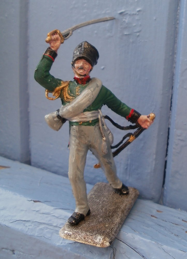 Figurine, Soldat, Officier CHASSEUR PRUSSE 1815 9 Montauban (82)