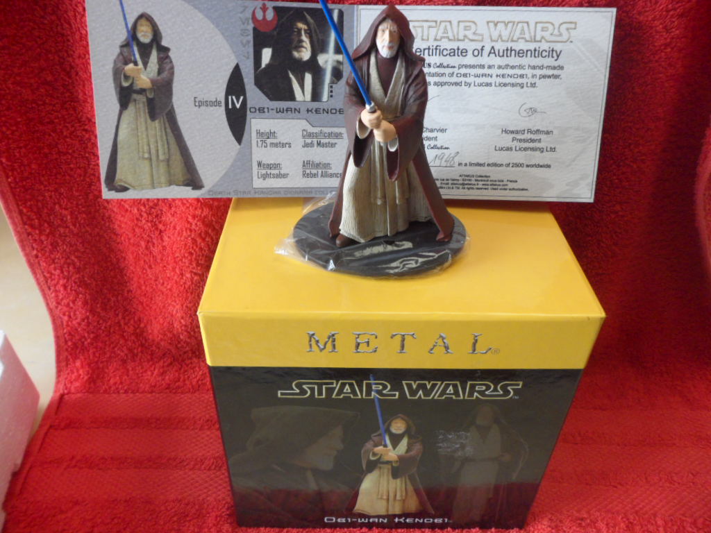 Figurine Star Wars Obi-Wan Kenobi en m�tal Ed limit�e � 2500 90 Haubourdin (59)
