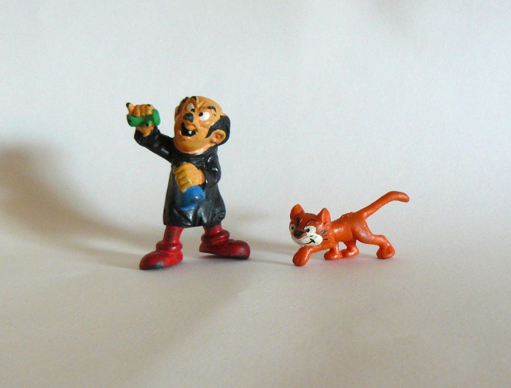 Lot de 2 figurines Gargamel et Azrael - Schleich - 1982 8 Argenteuil (95)