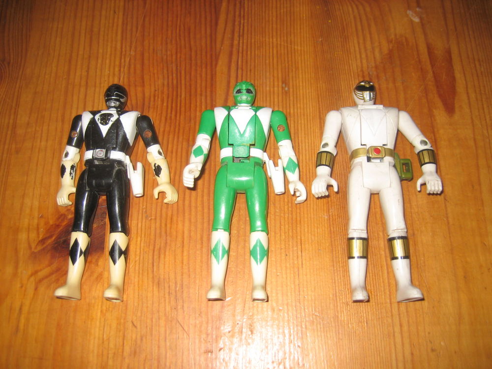 lot 3 figurines morphin POWER RAGERS tete changeante 1995 bandai 15 C�zy (89)